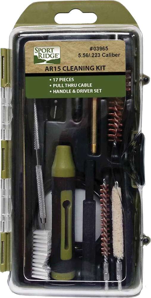 Cleaning Equipment Sport Ridge Ready Series TacShield AR15 17pc Rifle Cleaning Kit Hard Case • Model: Ready Series